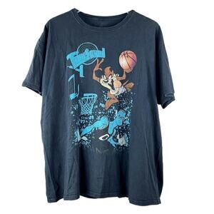 Vintage Tune Squad Space Jam Taz & Monster T-Shirt Mens XL